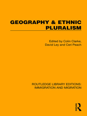cover image of Geography & Ethnic Pluralism